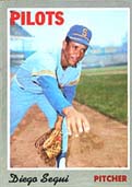 Diego Segui baseball card